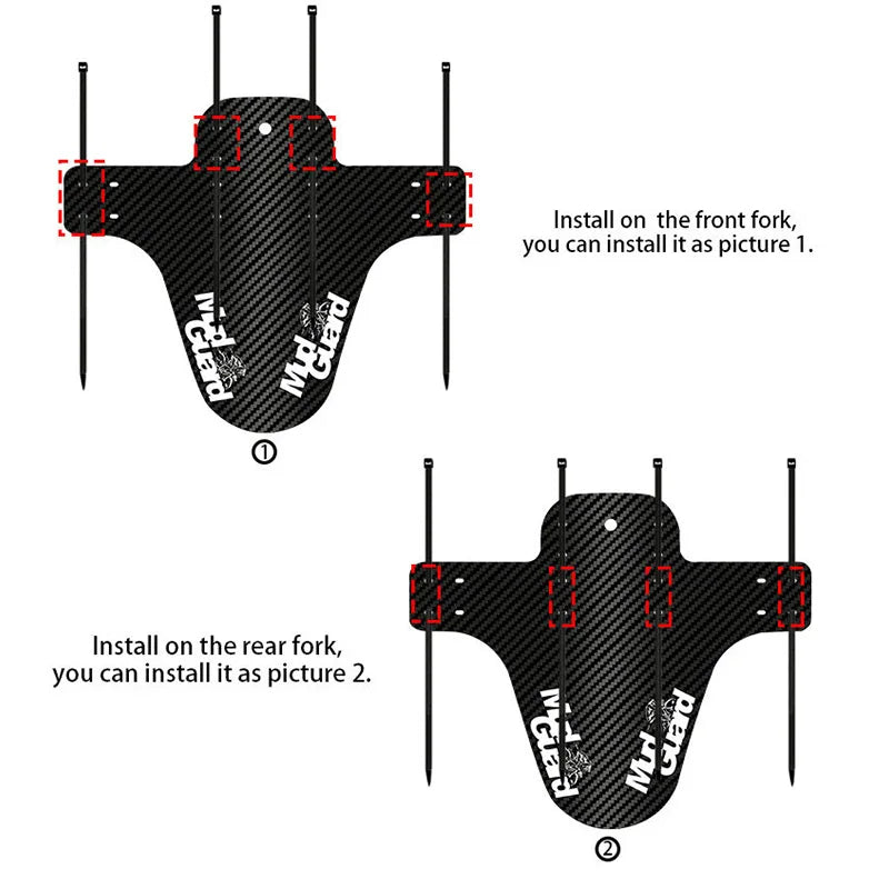 Carbon Bicycle Fender Guard