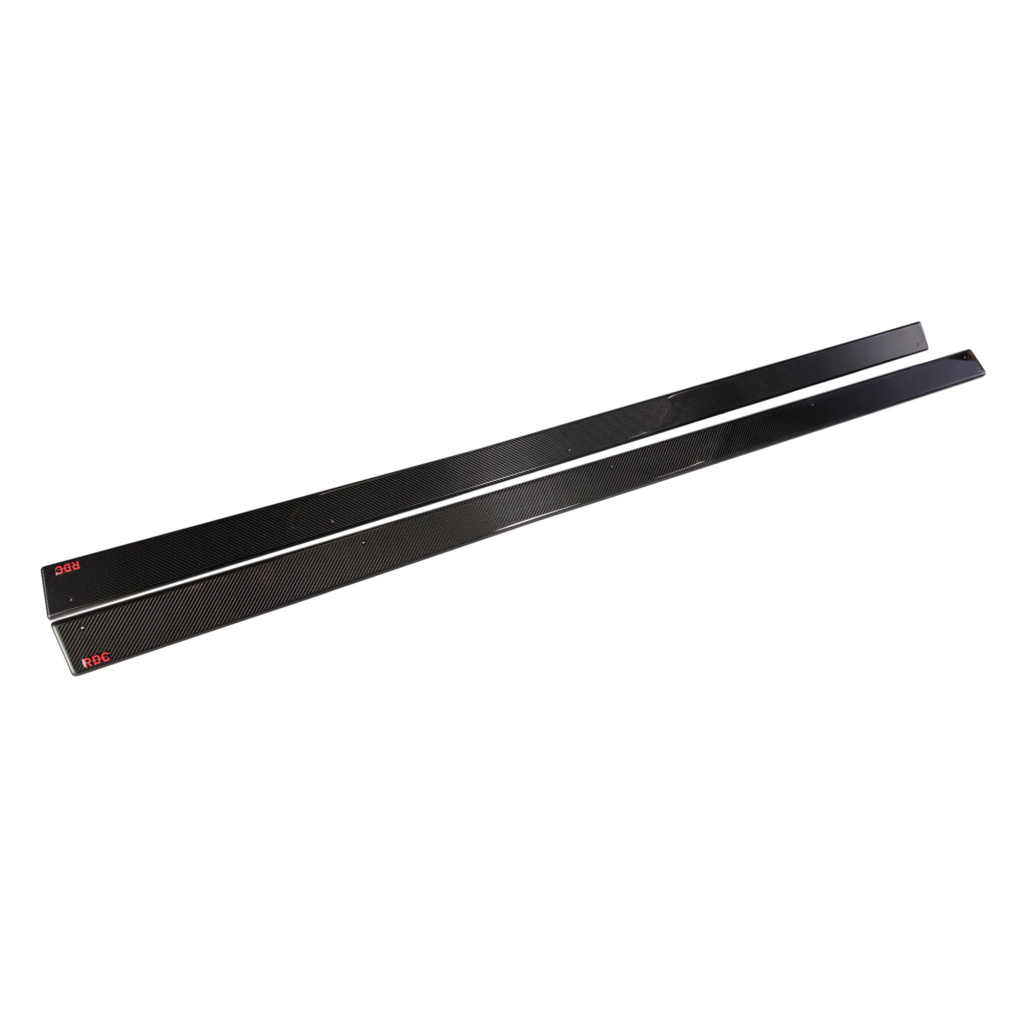 V1 Side Skirts Carbon Fibre (Flat Side Skirts) for Volkswagen Golf R MK7 MK7.5