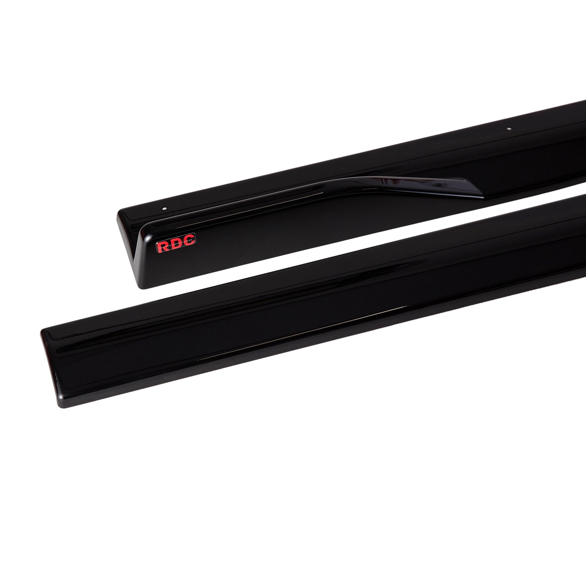 V2 Side Skirts Gloss 'Black Line' Carbon Fibre (With Flick) for Volkswagen Golf R MK7 MK7.5