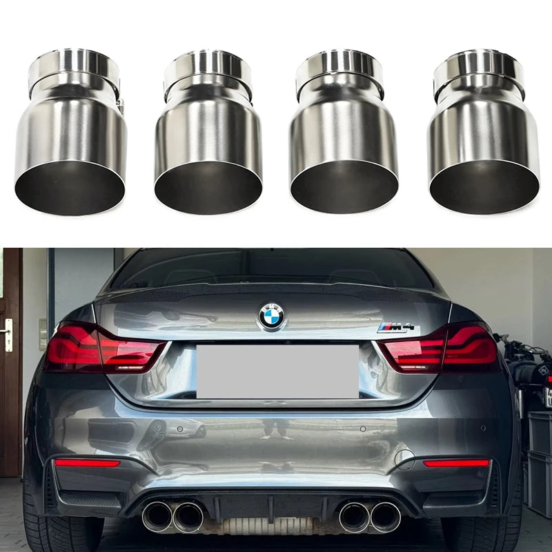 Stainless Steel Exhaust Tips x4